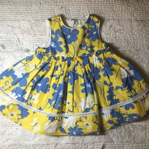 🌸 Children's Place Blue and Yellow Floral Dress